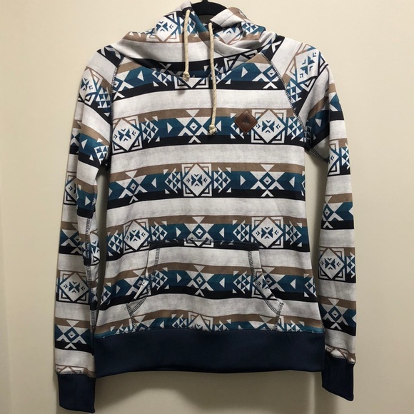 NWOT Burton Hoodie, Aztec Print - Picture 1 of 2